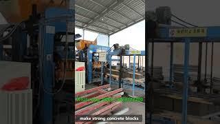 cement products business factory--QT8-15 big scale concrete block machine production site  #business