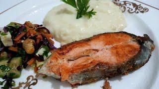 Mashed Potatoes and Pan-Fried Salmon! How to Make Mashed Potatoes? How to Fry Salmon?