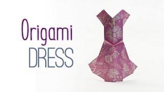 How To Make An Origami Dress | Origami Clothes