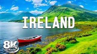 IRELAND 8K  Beautiful Scenery, Relaxing Music & Nature Drone Video in 8K ULTRA HD