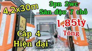 Kim Thủy Chưa thấy NHÀ CẤP 4 nào RẺ ĐẸP đến vậy! 4,2x30m 3pn 2wc SHR đường ôtô!Wow Giá tổng 1,85tỷ