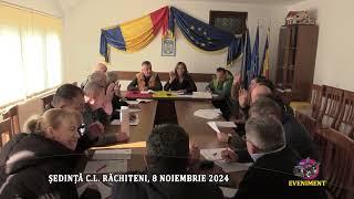 ȘEDINȚĂ C.L. RĂCHITENI, 8 NOIEMBRIE 2024