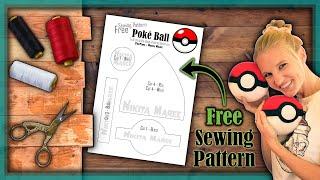 How to Make a Poké BallDIY Plush PokeBallEasy DIY Poke Ball Sewing TutorialPokemon 3D PokéBall