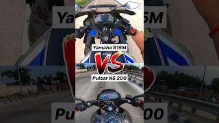 Yamaha R15M vs Pulsar NS 200  Gear Challenge #shorts #r15m