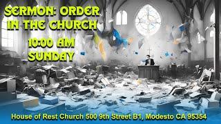 Sermon: Order in the Church