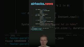 Filtering 100_000_000 Integers: Parallel vs. Sequential #java #shorts #coding #airhacks