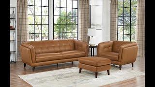 Prospera Home Barcelona (Cognac) Leather Sofa