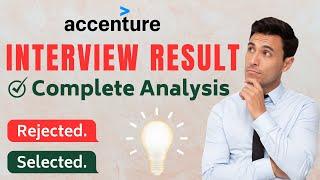 Accenture Interview Result Analysis 2023 | Accenture selection process | #accenture