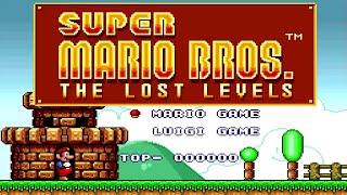 Super Mario Bros: The Lost Levels - Full Game Walkthrough (SNES)