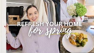 Preparing for SPRING in the Home! | Closet Declutter, Spring Clean, Healthy Eating