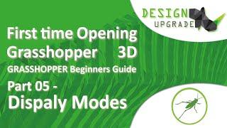 Grasshopper3D Beginners Guide I Part 05 I Display Modes I Grasshopper 3D Bootcamp I Design Upgrade