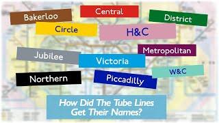 How The Tube Lines Got Their Names