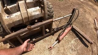 Homemade Hay Squeeze Attachment For Skid Steer