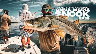 Anna Maria Island Inshore Fall Snook Fishing Docks & Flats| Bait & Catch Snook EP39 Landed Fishing