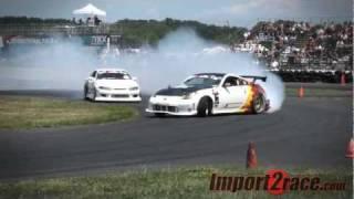 Drifting S15 Silvia vs 350z turbo