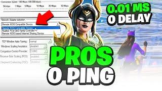 How PROS Get 0 PING and 0 DELAY In Fortnite!  (Lower Ping Guide 2025)