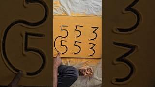 553 = How to draw Dog Drawing With Number for beginners #art #shorts