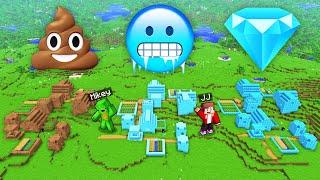 JJ and Mikey: EMOJI VILLAGE BATTLE in Minecraft - Maizen