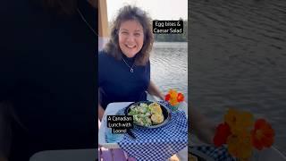 Homemade Egg Bites and Caesar Salad #lunchideas #lunch #caesarsalad #eggbites #cottagecheese #loons