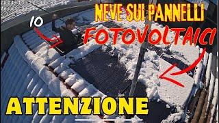  NEVE SUI PANNELLI FOTOVOLTAICI - BASSA PRODUZIONE IMPIANTO OFF GRID