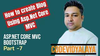 How to use bootstrap in ASP.NET Core MVC  Blog Part -7