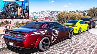 DODGE SRT HELLCAT CONVOY - Forza Horizon 5 (Steering Wheel + Shifter) Gameplay