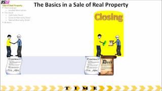 Sale of Real Property - Review of the Basics