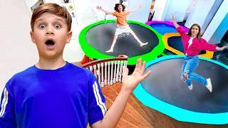 Roma turned House Into a TRAMPOLINE PARK!