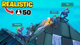 I Tried 50-PLAYER *TRIO ZONEWARS * in Fortnite... (Realistic Scrim Endgames)
