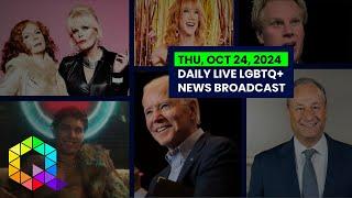 Thursday, October 24, 2024 Daily LIVE LGBTQ+ News Broadcast | Queer News Tonight