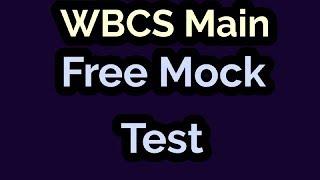WBCS Main 2018 Free Mock Test||Vision WBCS