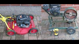 Klippo Champion lawn mover fixed and chipper showing