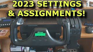 FS2020: Logitech Flight Yoke 2023 Settings, Assignments & Sensitivities.