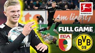 Erling Haaland's First Match including 3 Goals | FULL GAME | FC Augsburg - Borussia Dortmund