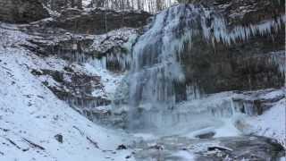 Tiffany Falls -  Hamilton The City of Waterfalls - The Waterfall Capital of the World - Winter