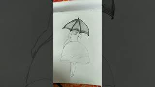 How to easy pencil scatch girl drawing #soumya art gallery ️#please subscribe my channel #