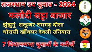 राजस्थान विधानसभा उपचुनाव 2024 || खींवसर बनी हॉट सीट || फलोदी सट्टा बाजार परीणाम