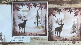 Adventure with a Reindeer by Jo Rice #laviniastamps #cardmaking