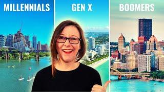 Best Cities for Millennials, Gen X and Baby Boomers 2022