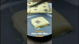 Dairy Milk Slice No Bake 156 By Cook with Ghazal #Shorts