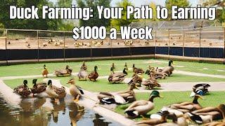 Duck Farming Your Path to Earning $1000 a Week