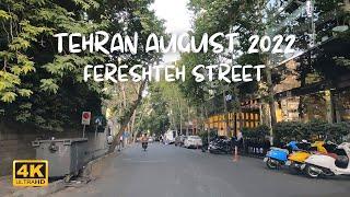 TEHRAN SUMMER 2022 [4K] - Fereshteh Street - Elahieh