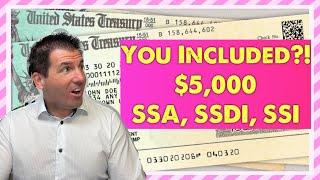 You Included?! $5,000 Stimulus Check Dangles For Social Security, SSDI, SSI, VA