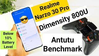 Realme Narzo 30 pro antutu test below 10% benchmark results