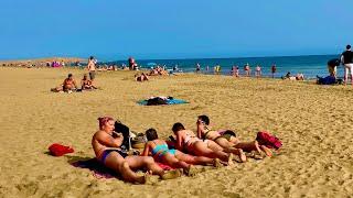 Gran Canaria Maspalomas to Playa del Ingles Beach Walk  