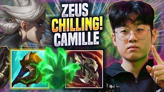 ZEUS CHILLING WITH CAMILLE! - T1 Zeus Plays Camille TOP vs Aatrox! | Preseason 2023