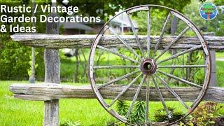 Rustic and Vintage Garden Design Ideas |rustic garden design|diy rustic garden#rustic#vintage#garden