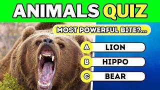 Test Your Knowledge: Animals Multiple Choice Quiz