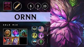 Ornn Mid vs Ahri - NA Challenger Patch 25.12