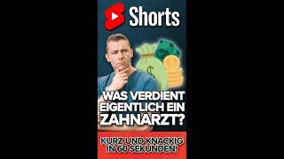 Was verdient ein Zahnarzt?! Gehalt eines Zahn Arztes - #Shorts